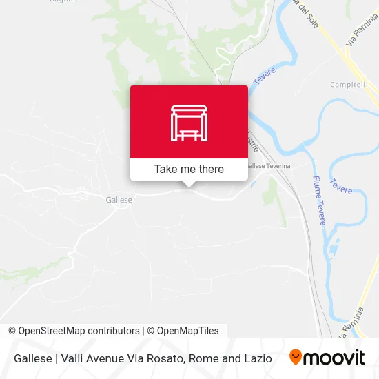 Gallese | Valli Avenue Via Rosato map