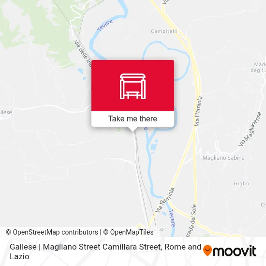 Gallese | Magliano Street Camillara Street map