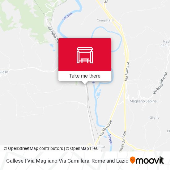 Gallese | Via Magliano Via Camillara map