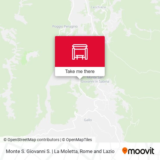 Monte S. Giovanni S. | La Moletta map