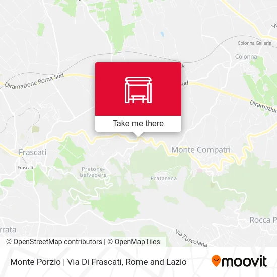 Monte Porzio | Frascati Street map