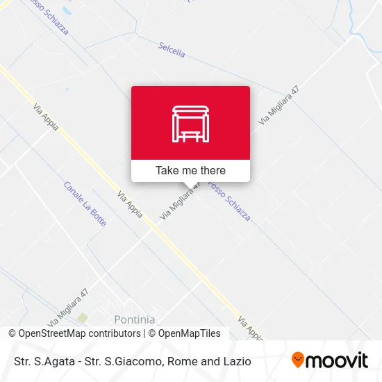 Str. S.Agata - Str. S.Giacomo map