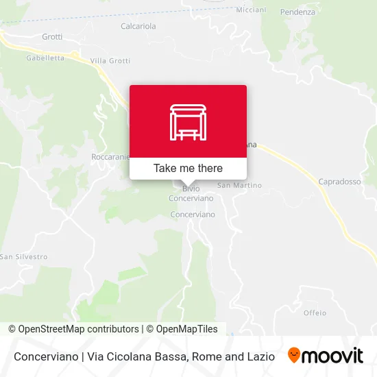 Concerviano | Lower Cicolana Road map