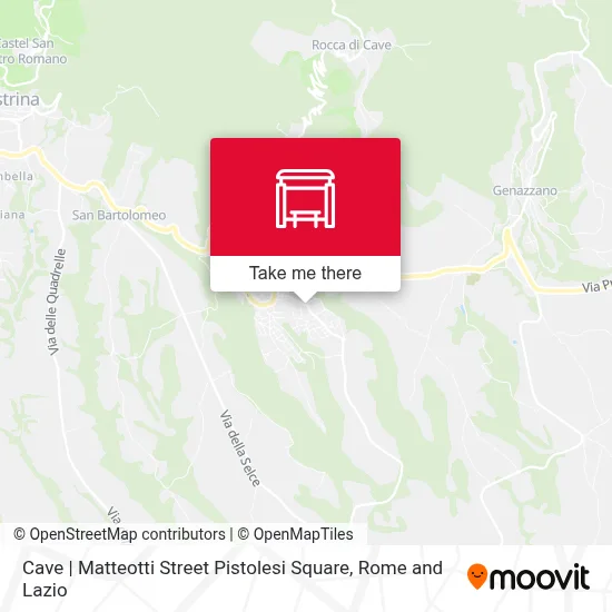 Cave | Matteotti Street Pistolesi Square map