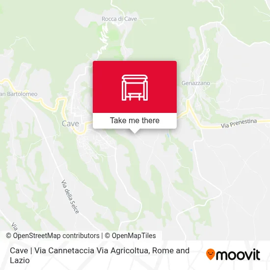 Cave | Via Cannetaccia Via Agricoltua map