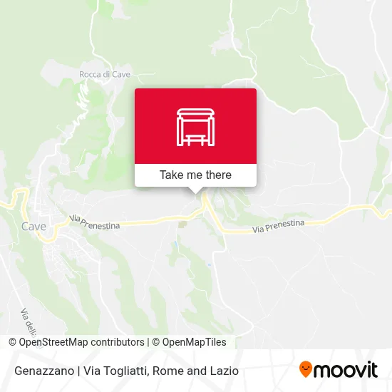 Genazzano | Via Togliatti map