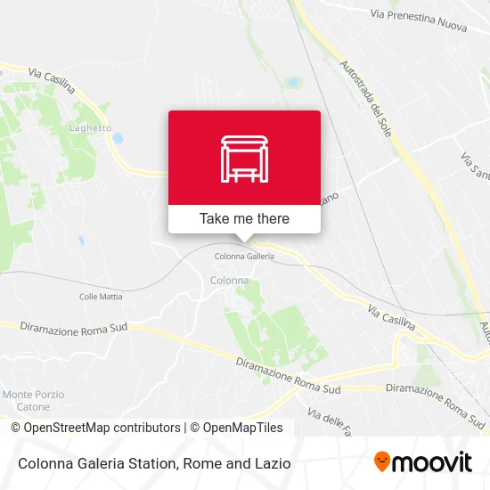 Colonna Galeria Station map