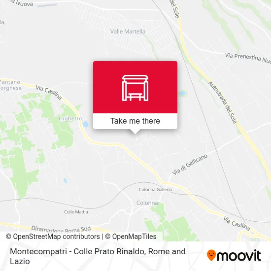 Montecompatri - Colle Prato Rinaldo map