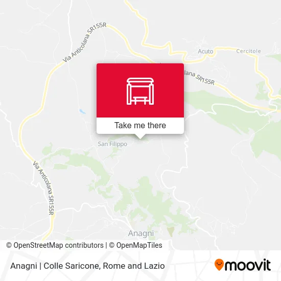 Anagni | Colle Saricone map