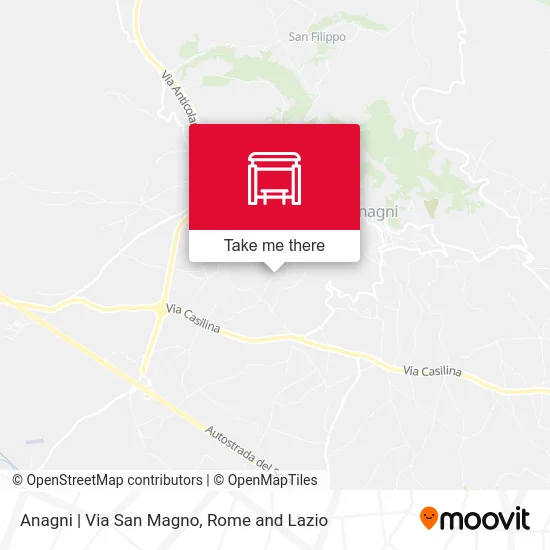 Anagni | Via San Magno map