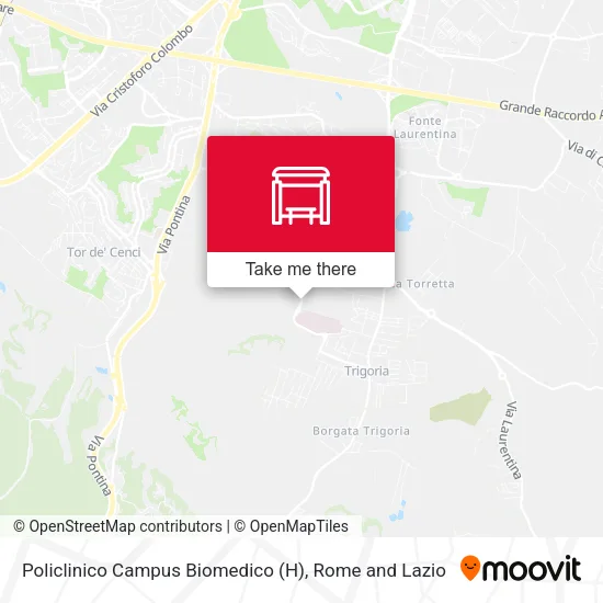 Policlinico Campus Biomedico (H) map