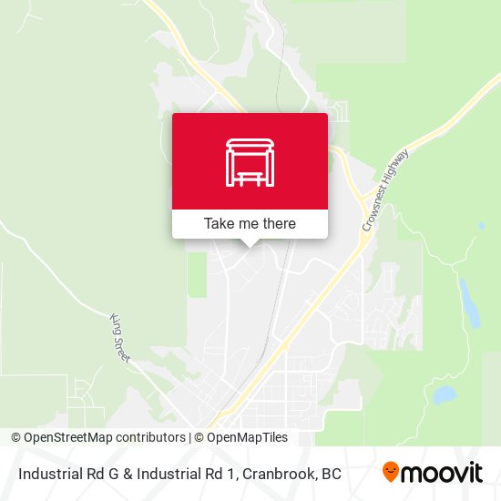 Industrial Rd G & Industrial Rd 1 map
