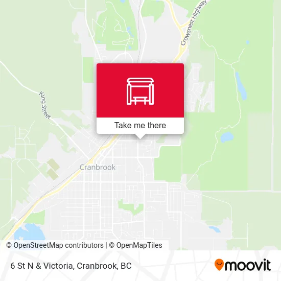 6 St N & Victoria map