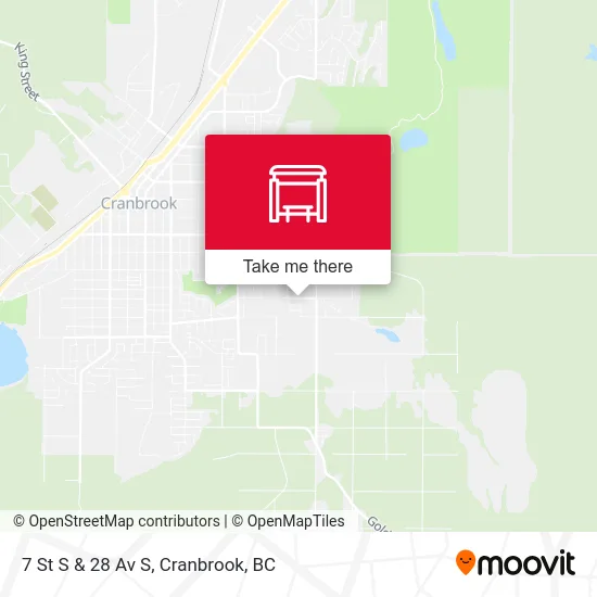 7 St S & 28 Av S map