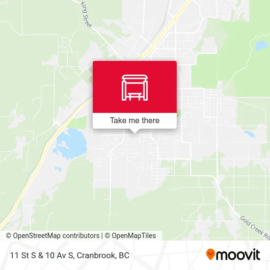 11 St S & 10 Av S map