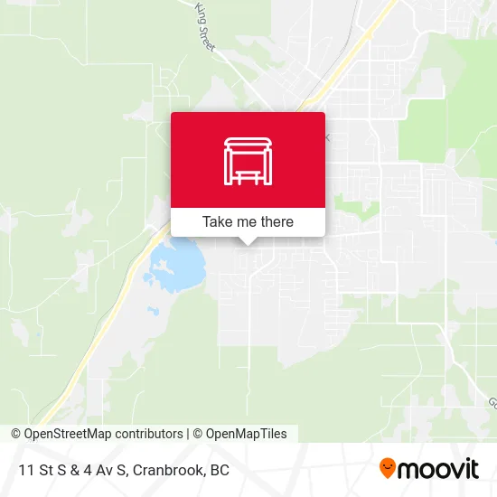 11 St S & 4 Av S map