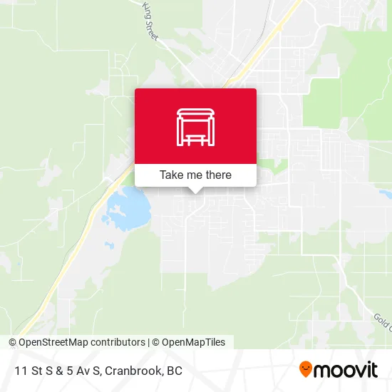 11 St S & 5 Av S map