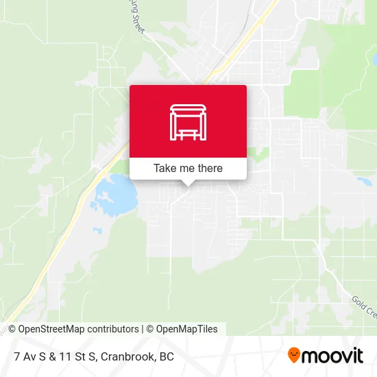 7 Av S & 11 St S map