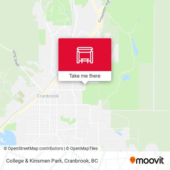 College & Kinsmen Park map