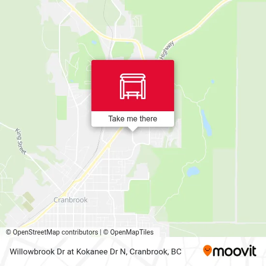 Willowbrook Dr at Kokanee Dr N map