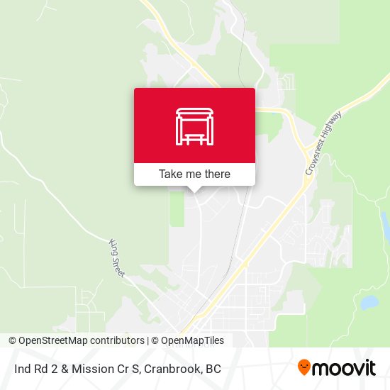 Ind Rd 2 & Mission Cr S map
