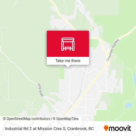 Industrial Rd 2 at Mission Cres S map