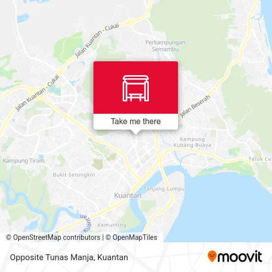 Opposite Tunas Manja map