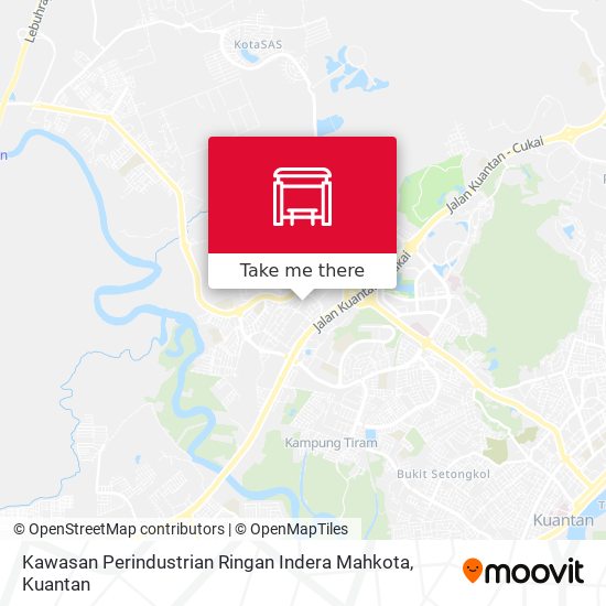 Peta Kawasan Perindustrian Ringan Indera Mahkota