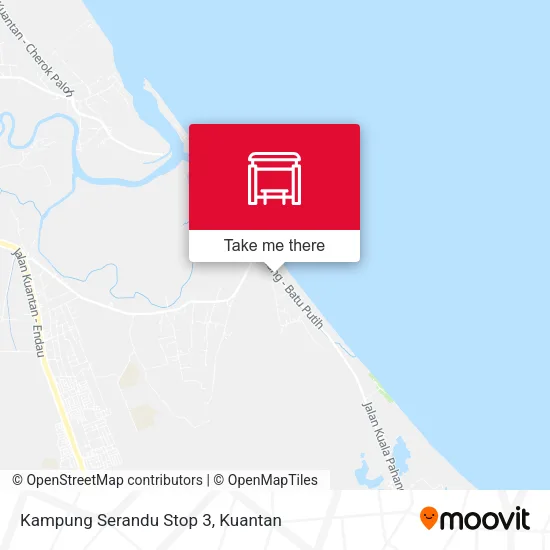 Kampung Serandu Stop 3 map