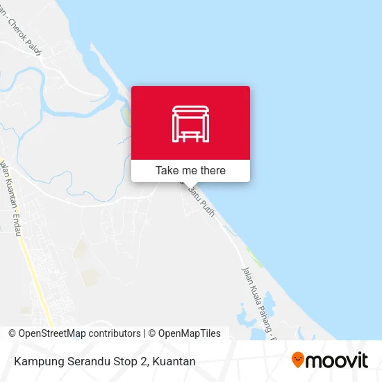 Kampung Serandu Stop 2 map