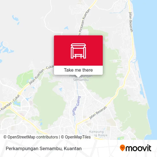 Perkampungan Semambu map