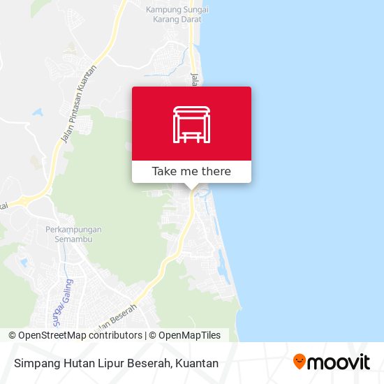 Simpang Hutan Lipur Beserah map
