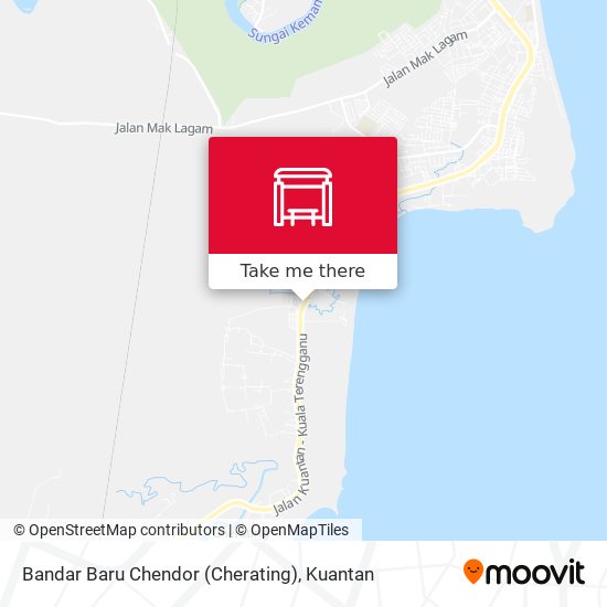 Peta Bandar Baru Chendor (Cherating)