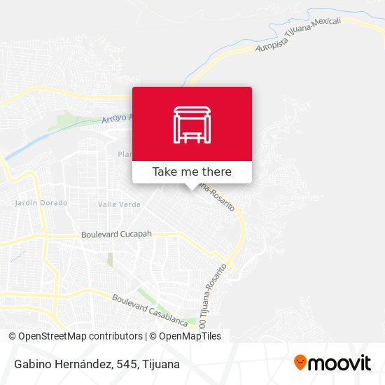 Gabino Hernández, 545 map