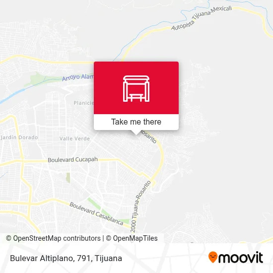 Bulevar Altiplano, 791 map