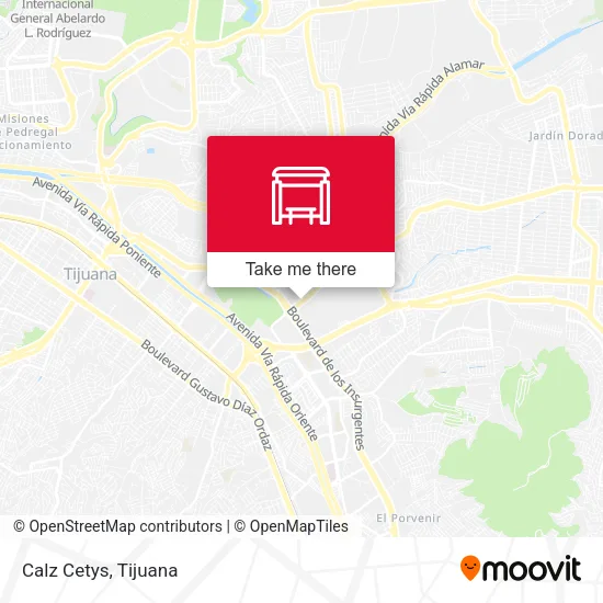 Mapa de Calz Cetys