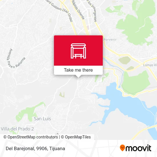Del Barejonal, 9906 map
