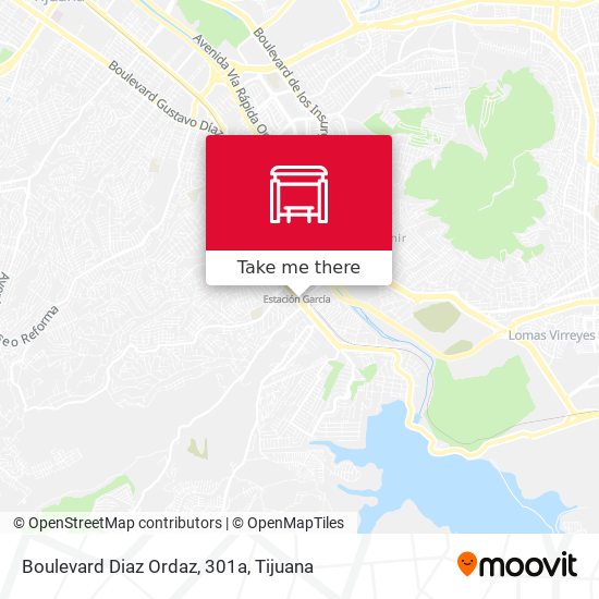 Boulevard Diaz Ordaz, 301a map
