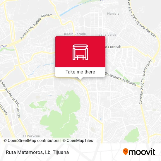 Ruta Matamoros, Lb map