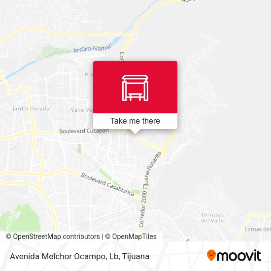 Avenida Melchor Ocampo, Lb map