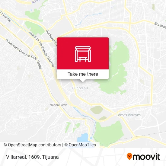 Villarreal, 1609 map