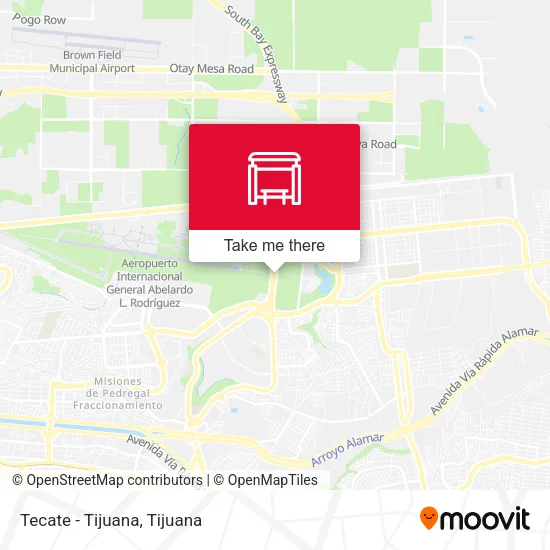 Mapa de Tecate - Tijuana