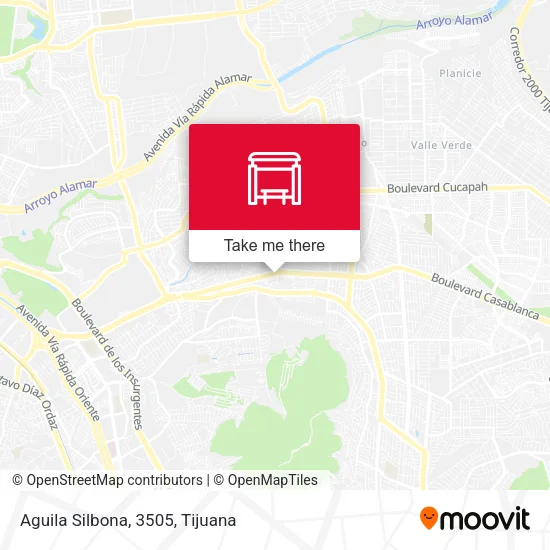 Aguila Silbona, 3505 map