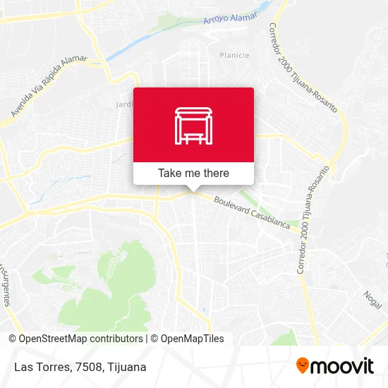 Las Torres, 7508 map