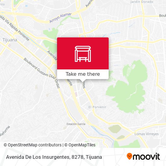 Avenida De Los Insurgentes, 8278 map