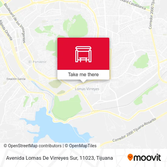 Mapa de Avenida Lomas De Virreyes Sur, 11023