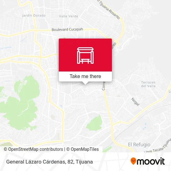 General Lázaro Cárdenas, 82 map
