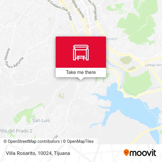 Mapa de Villa Rosarito, 10024