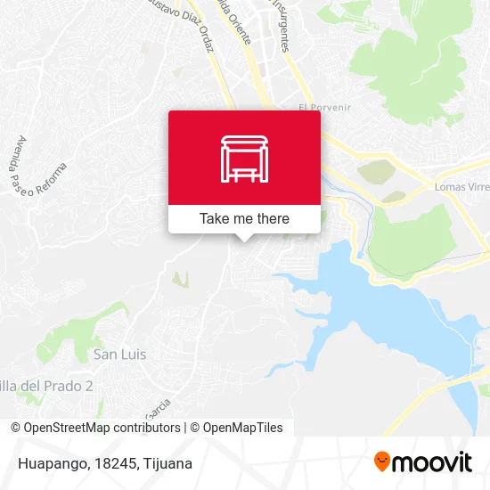 Huapango, 18245 map