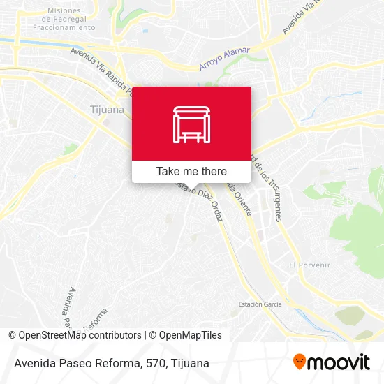 Avenida Paseo Reforma, 570 map